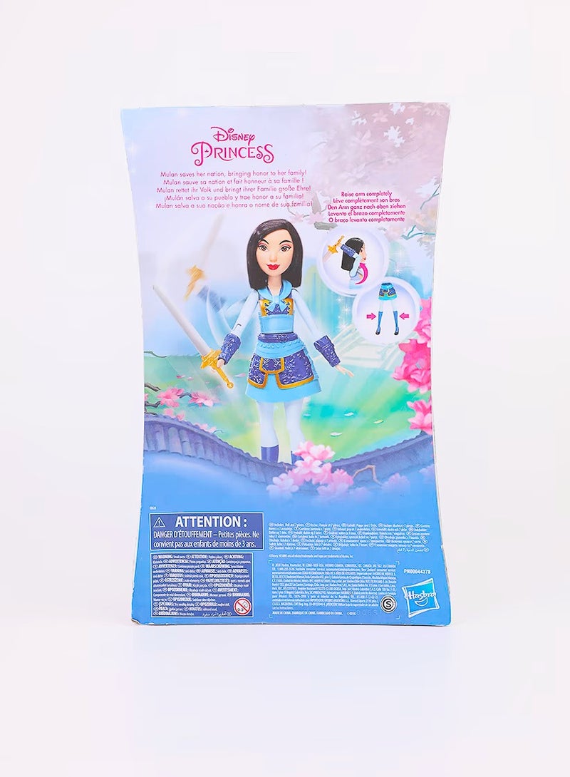 Hasbro Warrior Moves Mulan Doll, Blue Combo