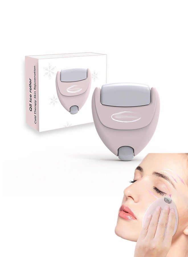 Generic Facial Ice Roller, Two Size Ice Roller for Facial Female Daily Care,Face Massager, Face Beauty Device， Face & Neck Massage, Anti Wrinkle Skin Tightening Reduce Double Chin Skin Care Tools，A Good Gift for Friends, Daughters, Lovers, Moms, Grandma (Pink) - Image 1