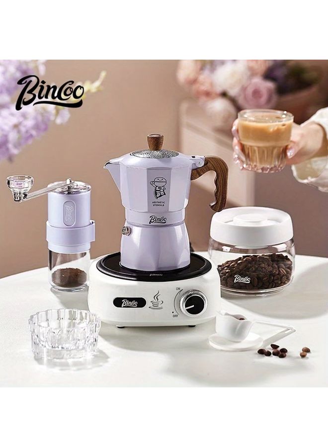 وعاء الموكا بصمام مزدوج مع ورق الترشيح، 2 كوب، صانع القهوة الإيطالي للاستخدام المنزلي والتخييم والسفر - Image 3