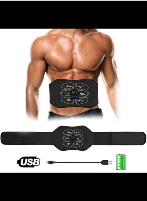 New EMS Muscle Stimulation Belt Vibration ABS Stimulator Abdominal Trainer Exerciser Slimming Belts Home Gym Fitness Equipment