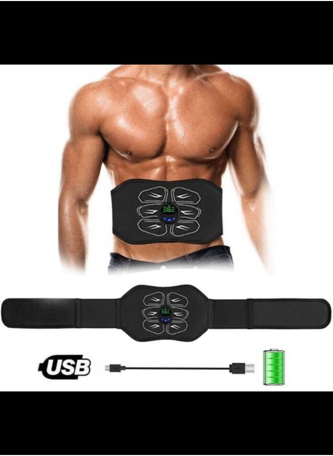 Generic - New EMS Muscle Stimulation Belt Vibration ABS Stimulator Abdominal Trainer Exerciser Slimming Belts Home Gym Fitness Equipment - Image 1