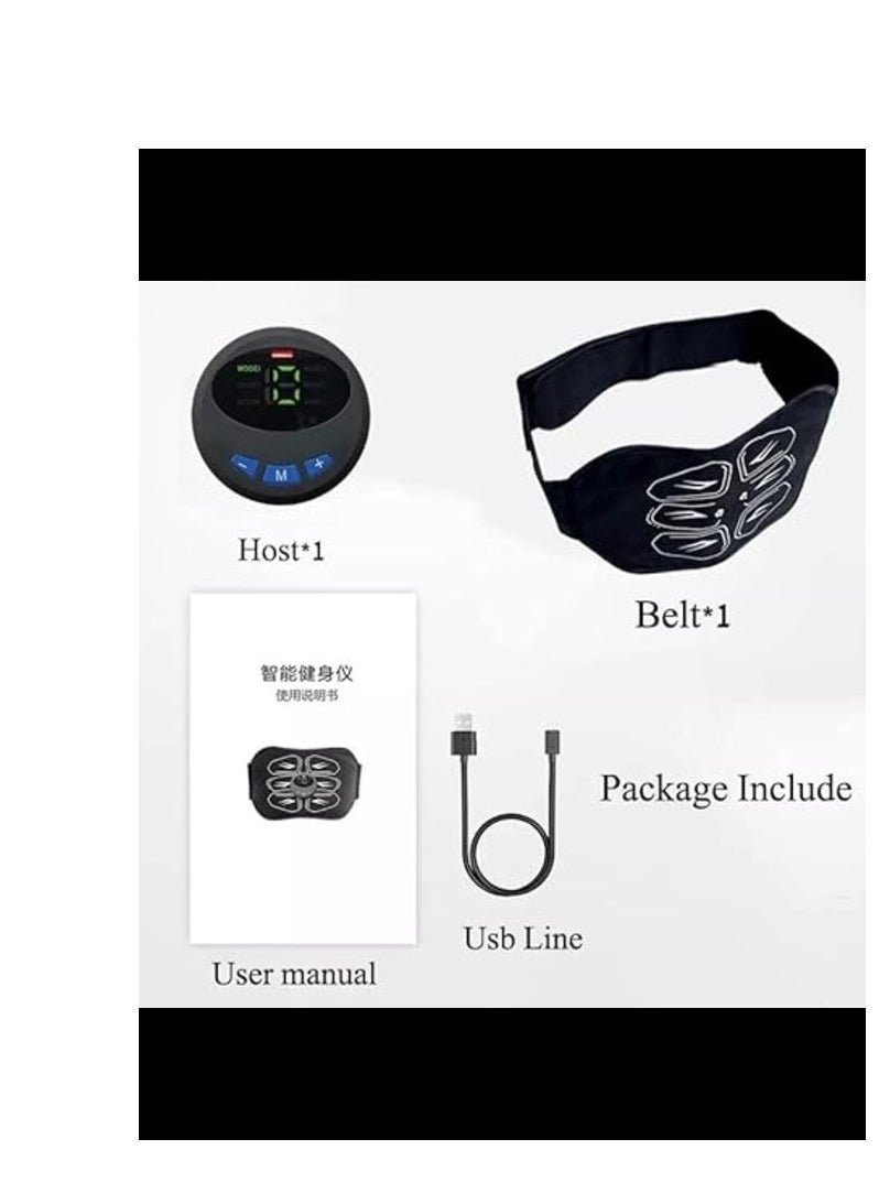 Generic - New EMS Muscle Stimulation Belt Vibration ABS Stimulator Abdominal Trainer Exerciser Slimming Belts Home Gym Fitness Equipment - Image 1