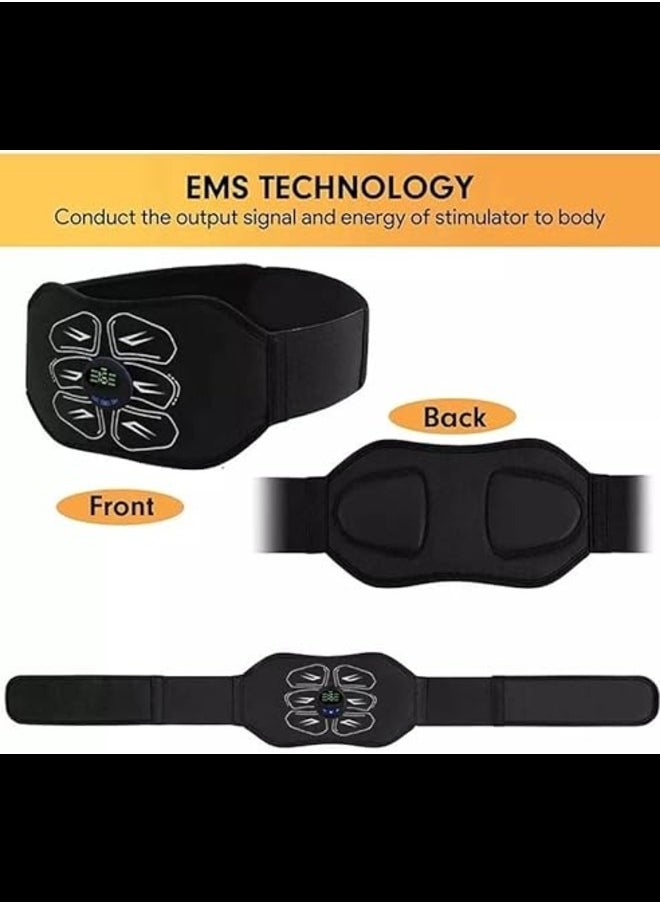 Generic - New EMS Muscle Stimulation Belt Vibration ABS Stimulator Abdominal Trainer Exerciser Slimming Belts Home Gym Fitness Equipment - Image 1