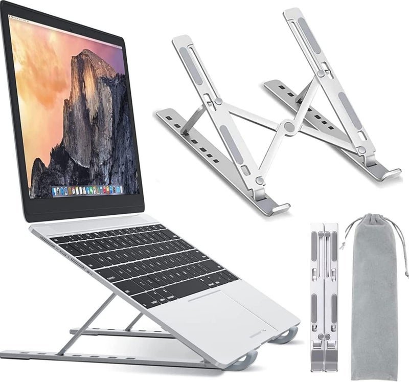 Adjustable Laptop Stand - Foldable Portable Riser for MacBook, Dell, HP, and More - Image 1