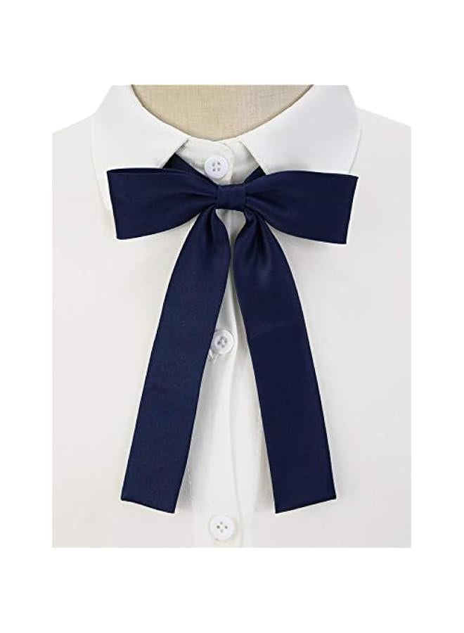 Women Western Bow Tie, Ladies Colonel Bowtie for Lady Uniform, Lolita or Cosplay T-shirt Accessory for Graduation WBT-8 - Image 2