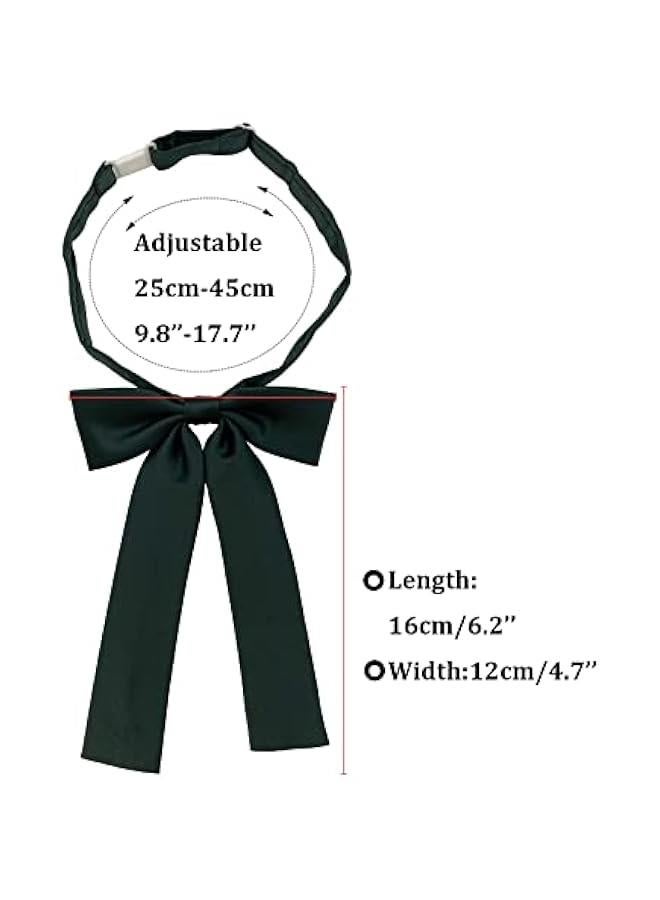 Women Western Bow Tie, Ladies Colonel Bowtie for Lady Uniform, Lolita or Cosplay T-shirt Accessory for Graduation WBT-8 - Image 3
