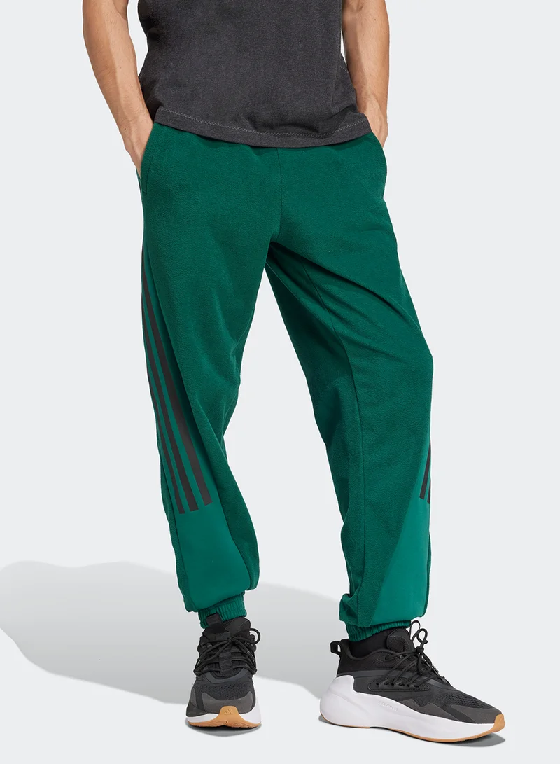 adidas Future Icon 3 Stripe Polar Fleece Sweatpants