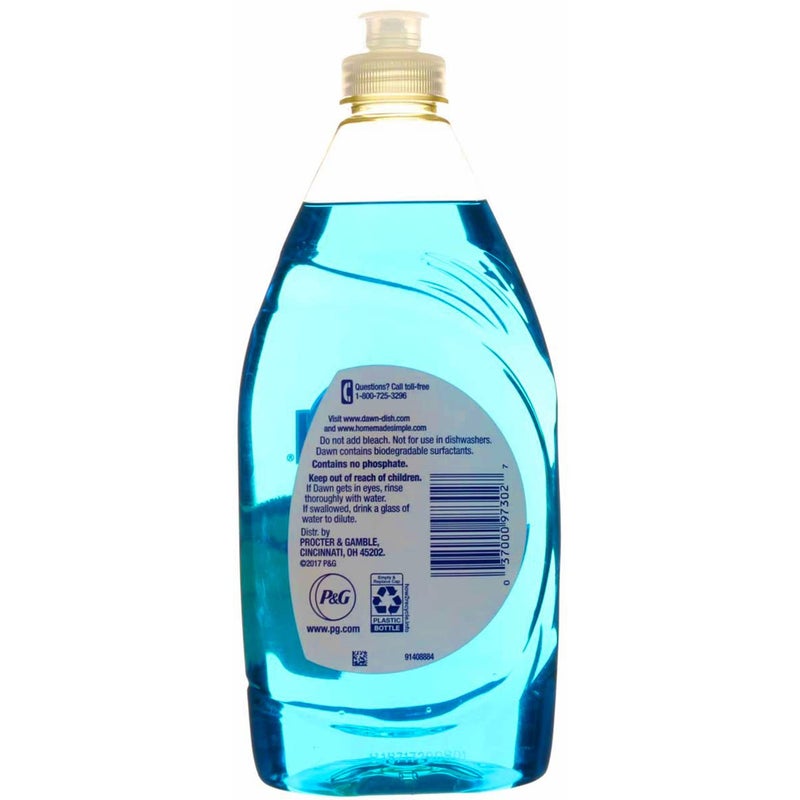 Dawn Ultra Original Dish Detergent Liquid Blu Plastic Squeeze Btl Rp, 16.2 Ounce - Image 2