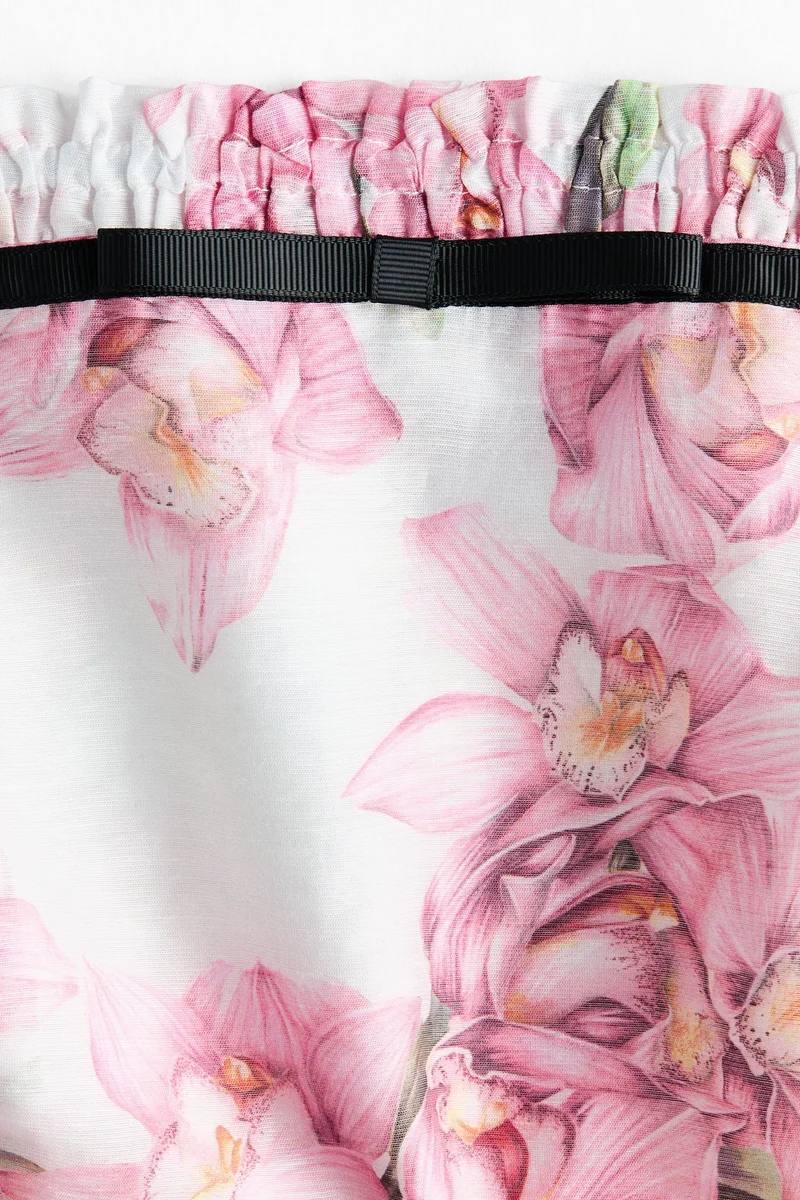 H&M Linen-blend crop top