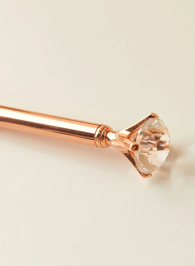 Pink Cactus Diamond Ballpoint Pen