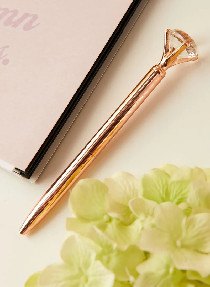 Pink Cactus Diamond Ballpoint Pen