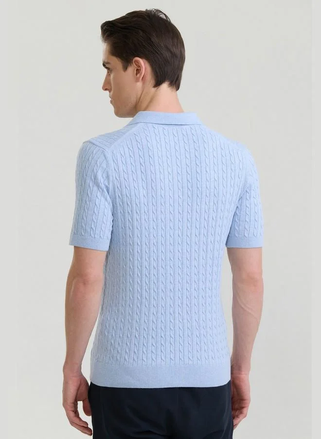 فيليكس هاردي Men's 100% Cotton Knit Polo Shirt Short Sleeve