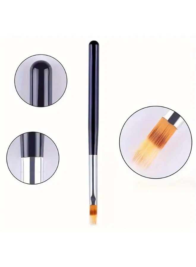 يوكانبي مجموعة من 3 فرش احترافية لتصميم الأظافر بتدرج الألوان | فرش جل مانكير دقيقة للرسم والتظليل | أدوات فن الأظافر للاستخدام المنزلي والصالونات - Image 5