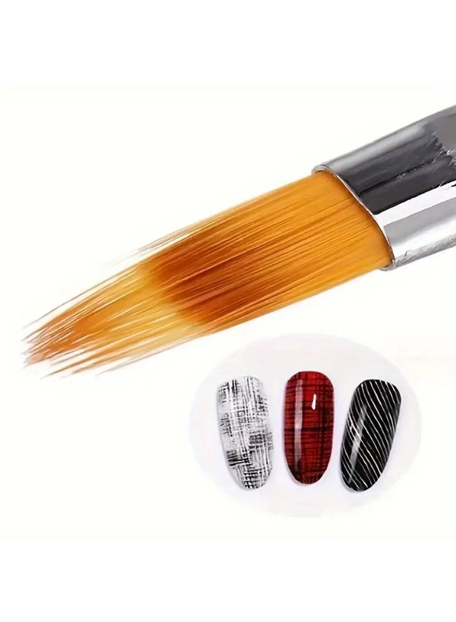 يوكانبي مجموعة من 3 فرش احترافية لتصميم الأظافر بتدرج الألوان | فرش جل مانكير دقيقة للرسم والتظليل | أدوات فن الأظافر للاستخدام المنزلي والصالونات - Image 4