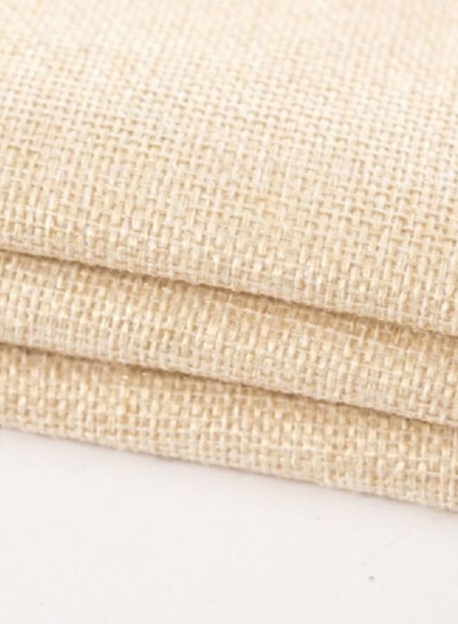 Square Shaped Printed Pillow Case Linen White - Image 4