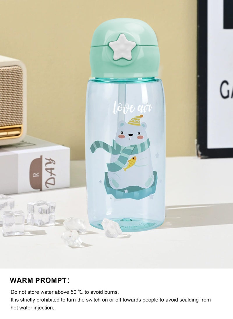 URbazaar Water Bottle for Kids With Straw & Handle - 19 oz BPA Free Kids Water Bottles, Spill Proof Cups for kids, Easy-Clean, Water Bottle With Straw,Kids Water Bottle For School,toddler water bottle - Image 3