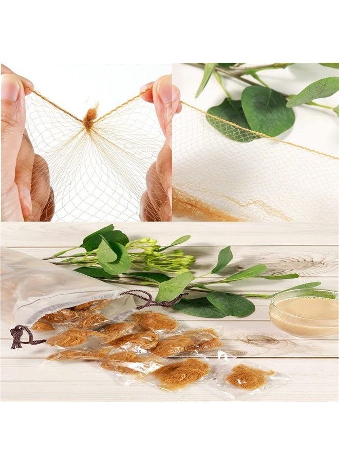 ICD - Hair Net 100 Pcs,20Inches Individual Packed Invisible Hair Nets Elastic Edge Mesh Hairnets for Food Service,Women,Buns,Ballet,Cooking(Light Brown) - Image 1