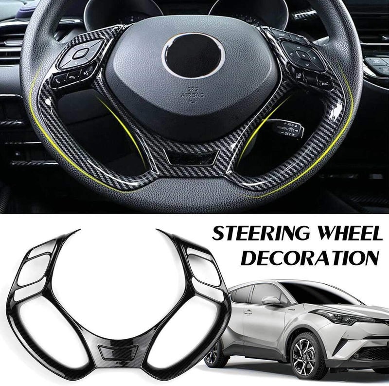 Wivplex Carbon Fiber Steering Wheel Trim for C-HR 2016-2019 - Image 4