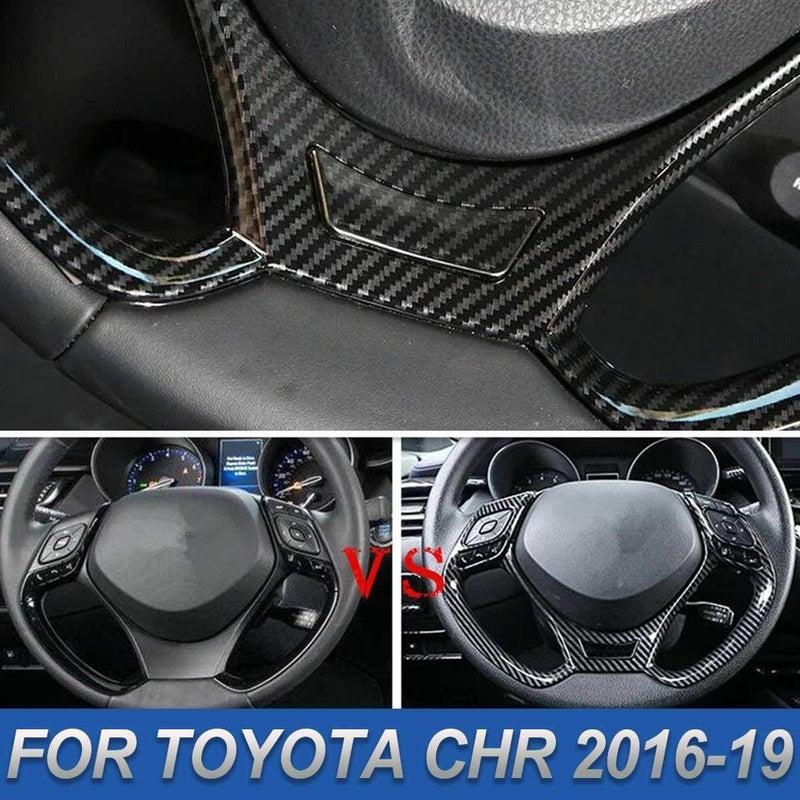 Wivplex Carbon Fiber Steering Wheel Trim for C-HR 2016-2019 - Image 5