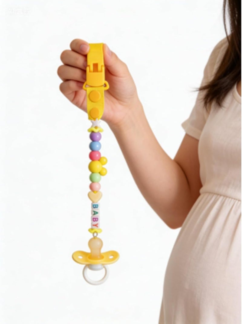 Baby Pacifier Clip with Beads - Anti-Drop Chain for Infants - Image 5