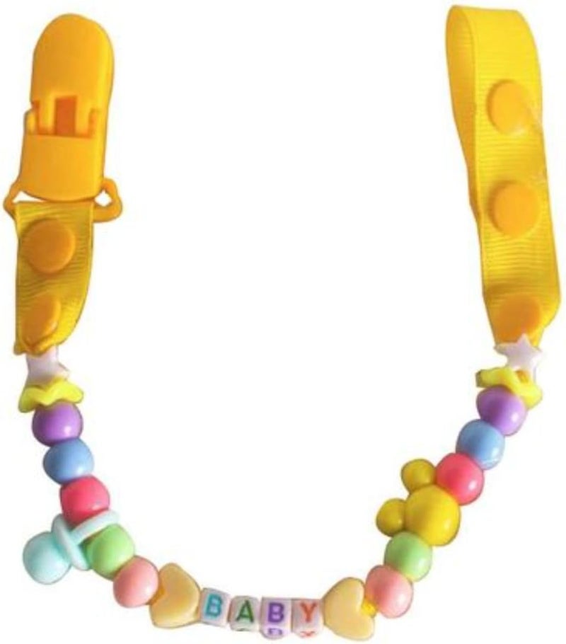 Baby Pacifier Clip with Beads - Anti-Drop Chain for Infants - Image 1