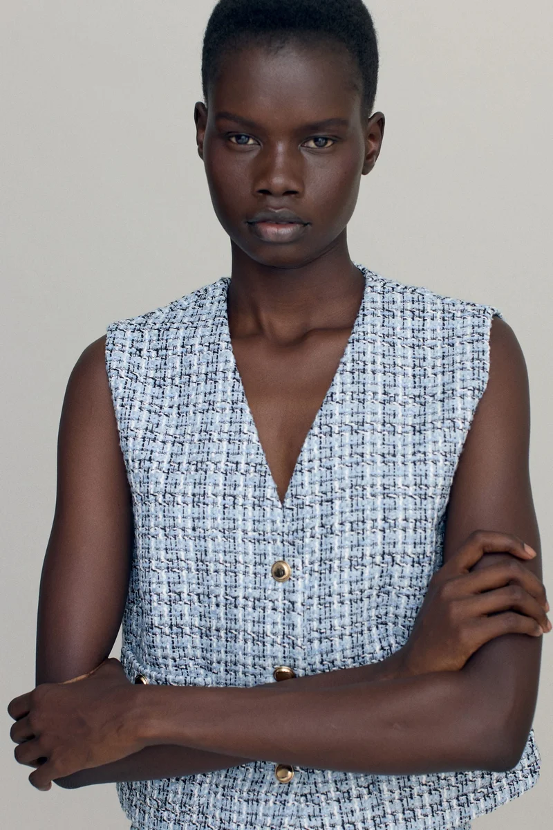 H&M Bouclé waistcoat
