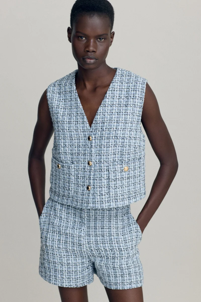H&M Bouclé waistcoat
