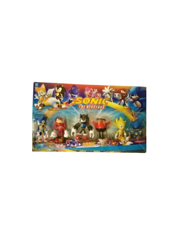 SONIC - Sonic The Hedgehog Action Figures 4.7'' Tall sonic figures toys Joint Movable Playsets Perfect Kids Cake Toppers Gifts - Image 1