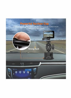 Generic Camera Car Windshield Suction Cup Mount Compatible with for GoPro Hero 10 9 8 7 6 5 Black 4 Session Insta360 for AKASO Campark DJI OSMO Action YI Action Camera Car Dash Cameras  - Image 5