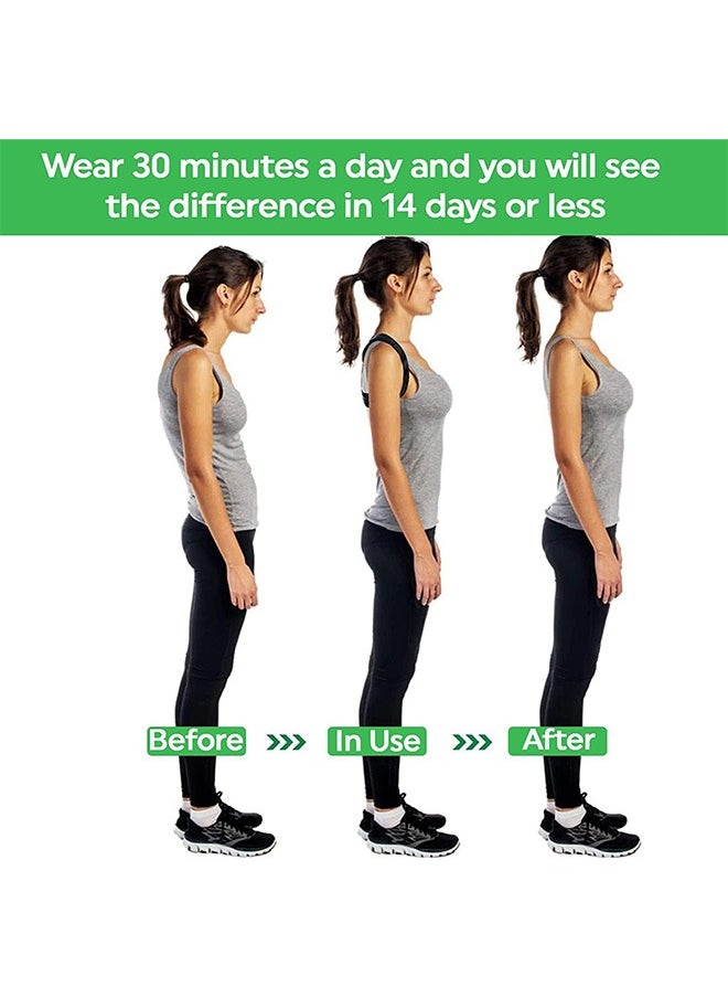 BONITO Back Support Brace,Posture Corrector Brace, Back Support Straightener, Adjustable Back Shoulder Posture Corrector, Relieves Pain Stress and Fatigue with Neck Shoulder Clavicle and Spine Alignment,Helps Relieve Neck, Upper Back and Shoulder Pain, Back Posture Corrector for Kids Adult  - Image 4
