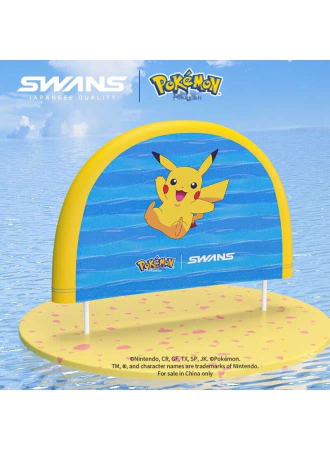 Speed Vision Swans Children's Swim Cap Fabric Ear Protection Comfortable Waterproof Long Hair Special Pikachu Blue 104 - Image 4