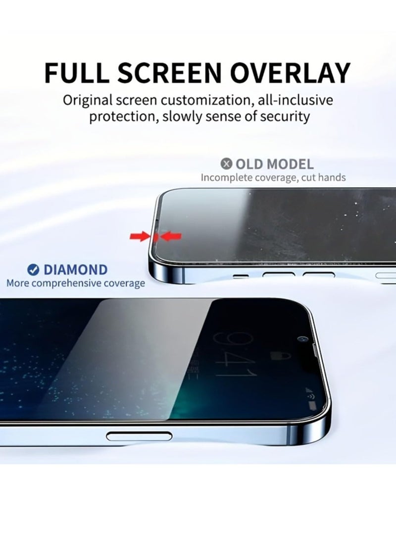 Generic 3-Pack iPhone 14 Pro Max Privacy Screen Protector, Premium Privacy Glass, Scratch-Resistant, 3D Touch Compatible for 6.7-Inch Display  - Image 4