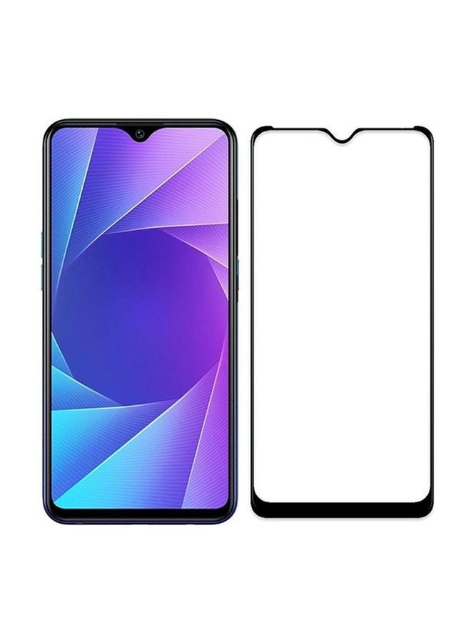 واقي شاشة من الزجاج المقوى 9D لهاتف سامسونج جالاكسي A20S أسود / شفاف - Image 2