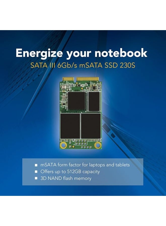 وحدة تخزين SSD mSATA سعة 512 جيجابايت – سرعة عالية وأداء قوي – مثالية لتسريع اللابتوب والكمبيوتر الصغير - Image 4