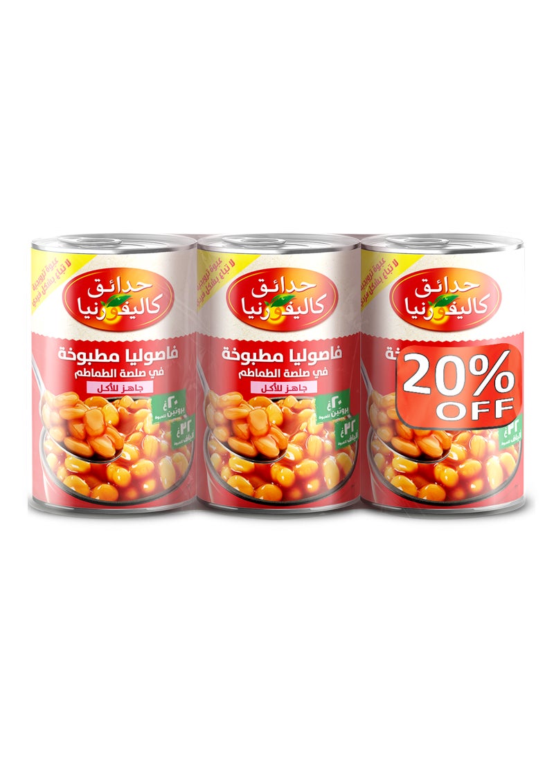 California Garden Baked Beans Tomato Sauce 3 x 420g - Image 2