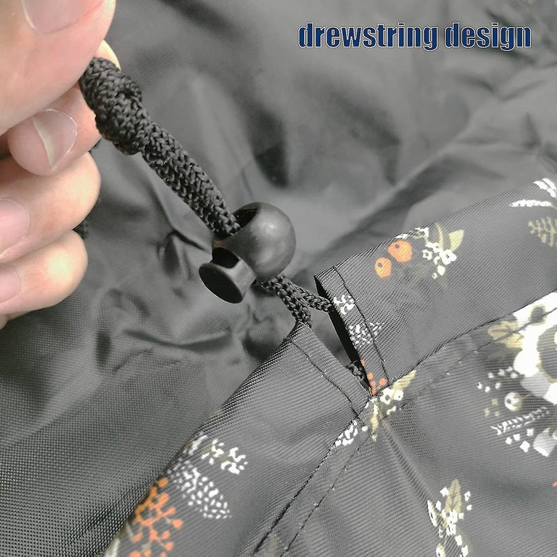 Nirvik Women’s Portable Waterproof Cosmetic Bag | Lazy Travel Makeup Organizer with Drawstring, Compact & Multi-Pocket Toiletry Bag, Versatile Storage for Makeup & Travel (Black Floral Bag) - Image 5