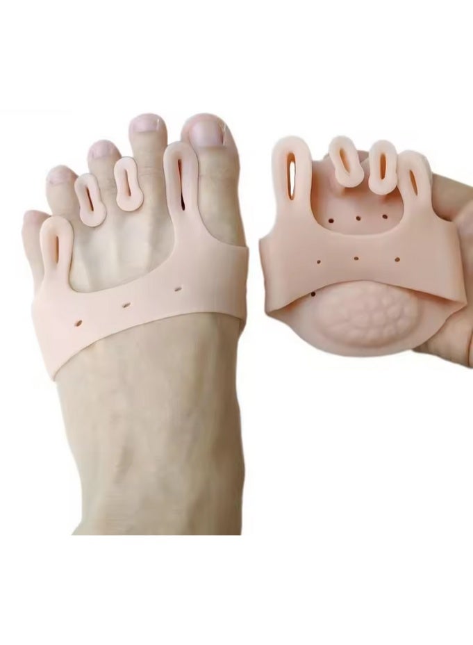 Pair of Medical Silicone Gel Toe Separators - Bunion, Hallux Valgus, and Hammer Toe Corrector - Toe Straightening, Pain and Pressure Relief - Suitable for Men, Women, and Athletes - One Size - Image 4