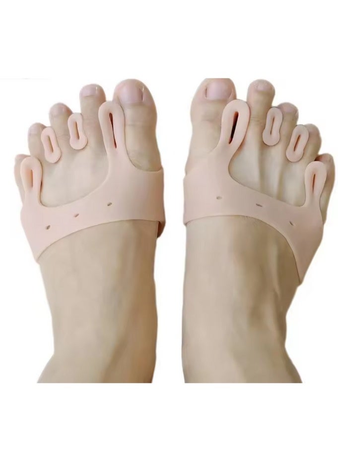 Pair of Medical Silicone Gel Toe Separators - Bunion, Hallux Valgus, and Hammer Toe Corrector - Toe Straightening, Pain and Pressure Relief - Suitable for Men, Women, and Athletes - One Size - Image 3