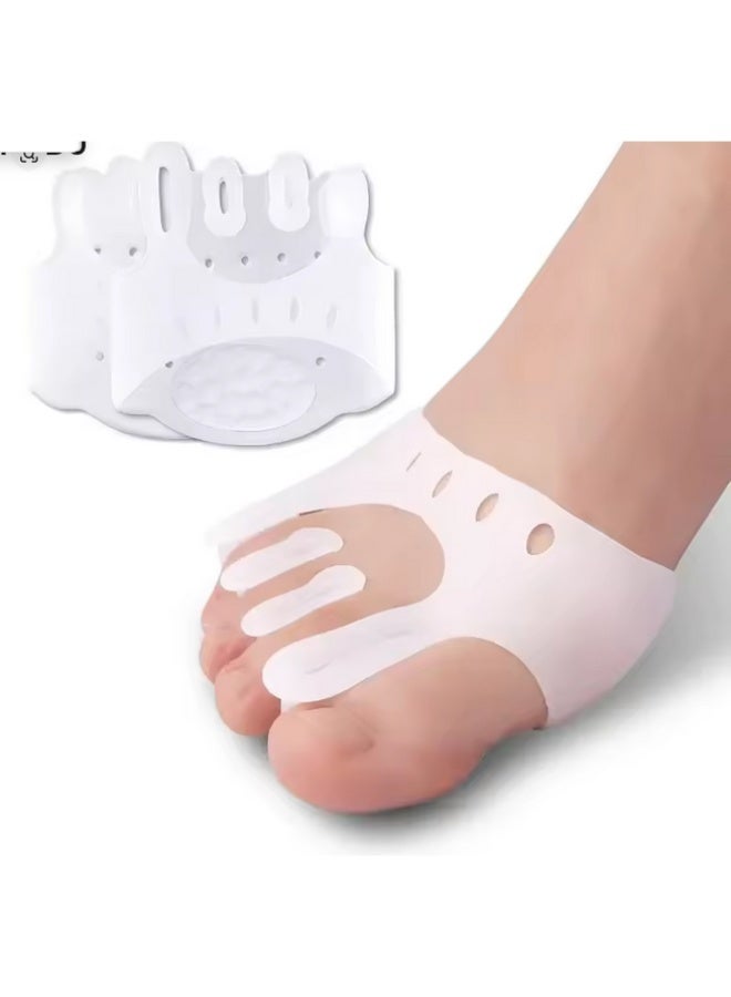 Pair of Medical Silicone Gel Toe Separators - Bunion, Hallux Valgus, and Hammer Toe Corrector - Toe Straightening, Pain and Pressure Relief - Suitable for Men, Women, and Athletes - One Size - Image 5