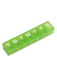 Weekly (7-Day) Pill Case, Medicine Planner, Vitamin Organizer Box, Large Compartments with Contoured Bottoms, Convenient and Easy to Use, Color May Vary, BPA Free