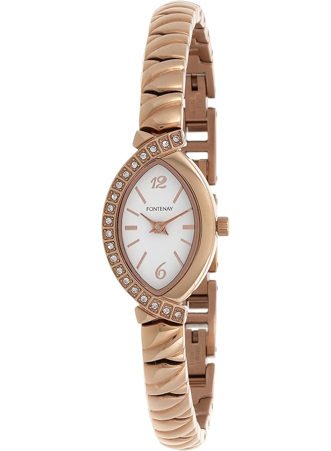 Fontenay Paris Women Rose Gold And White Analog Stainless Steel Band Watch 330Qwpamp - Image 1