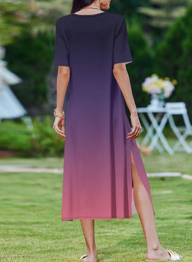 Tepveisoy Women's Fashion Summer Dresses Casual Beach Dresses One Piece Dress Slim Holiday Dress  - Image 2