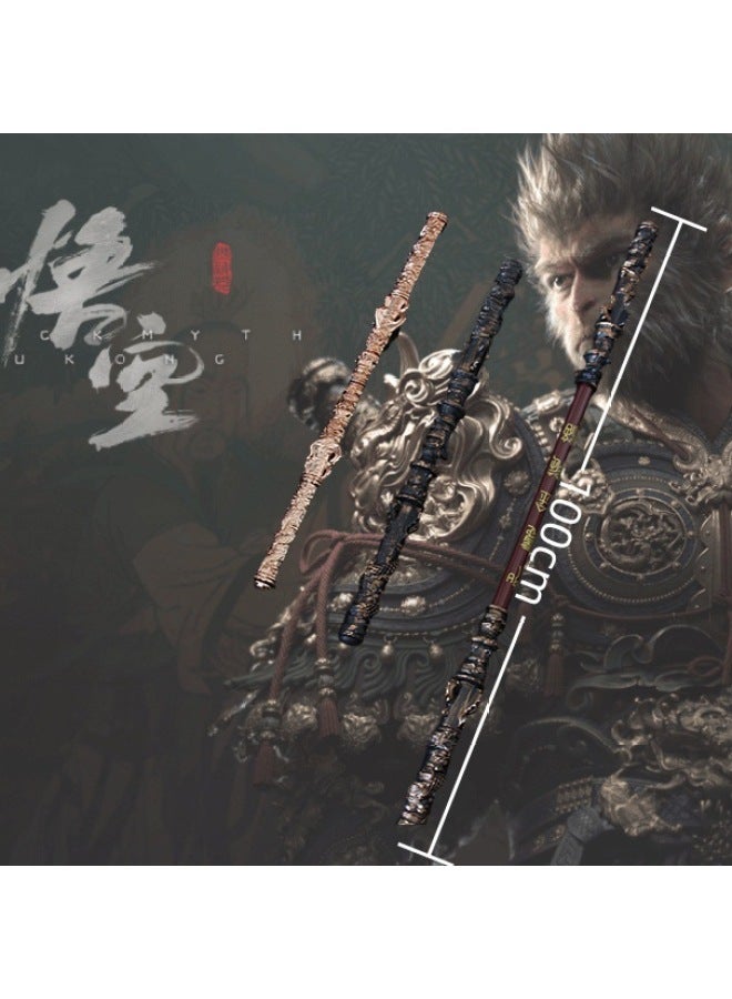 Black Myth Wukong Ruyi Gold-banded Cudgel Qi Tian Da Sheng Telescopic Boutique Wukong Mask Game Toys Wholesale-Specifications:Black Wukong Ordinary Telescopic Belt With Gold Hoop  - Image 2