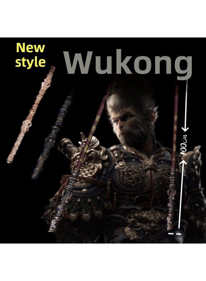 Black Myth Wukong Ruyi Gold-banded Cudgel Qi Tian Da Sheng Telescopic Boutique Wukong Mask Game Toys Wholesale-Specifications:Black Wukong Ordinary Telescopic Belt With Gold Hoop  - Image 4