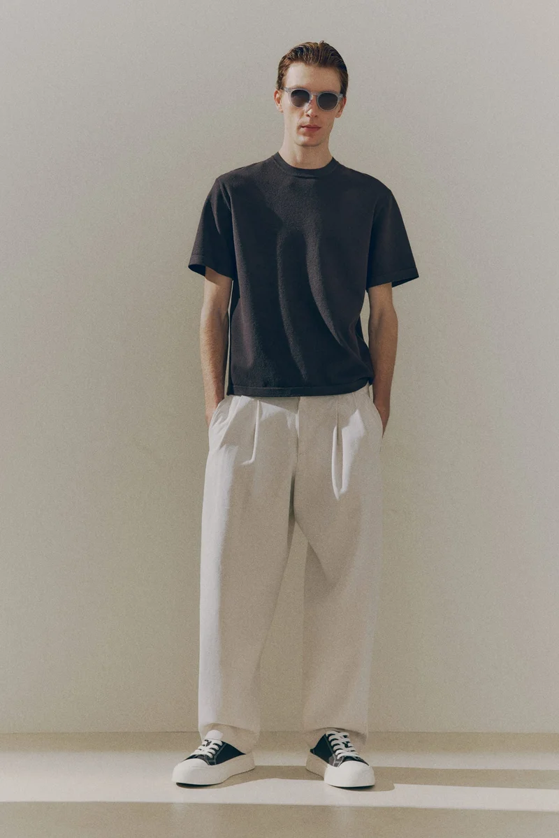 H&M Regular Fit Knitted T-shirt