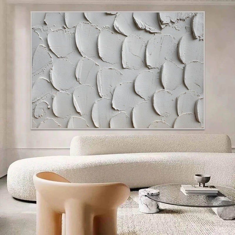 Marktna One abstract art canvas print with a hollow frame, measuring (70×50) - Image 3