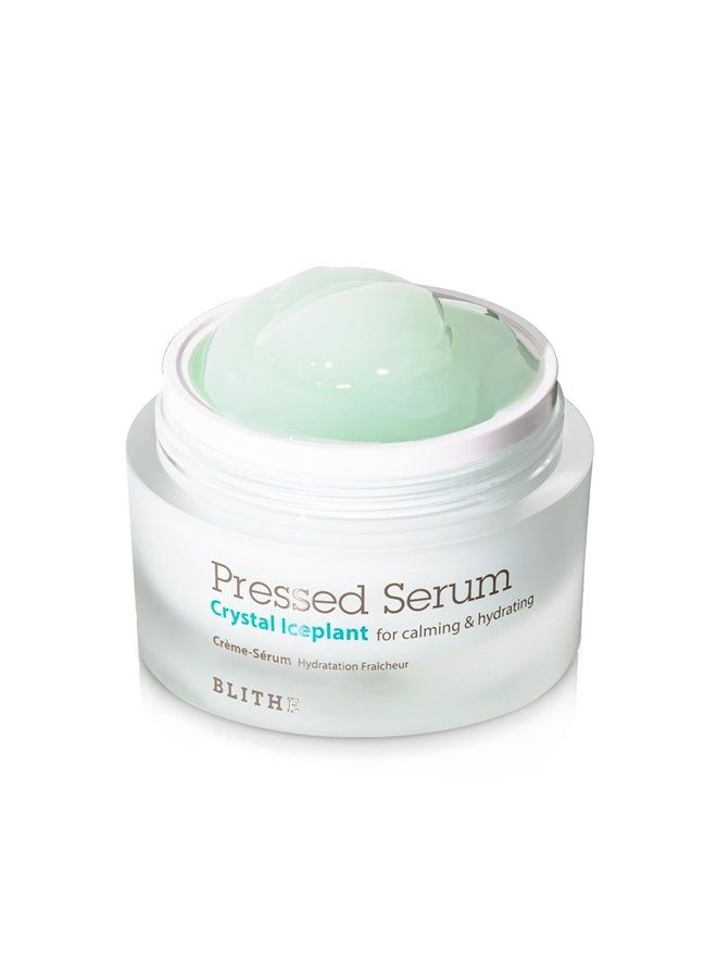 Blithe Pressed Serum Crystal Iceplant Face Moisturizing Gel - Kbeauty Best Skin Cream for Dry Skin, Korean Serum for Combination Skin & Redness Relief, Face Moisturizer for Dry Skin Cream 1.68 Oz - Image 1