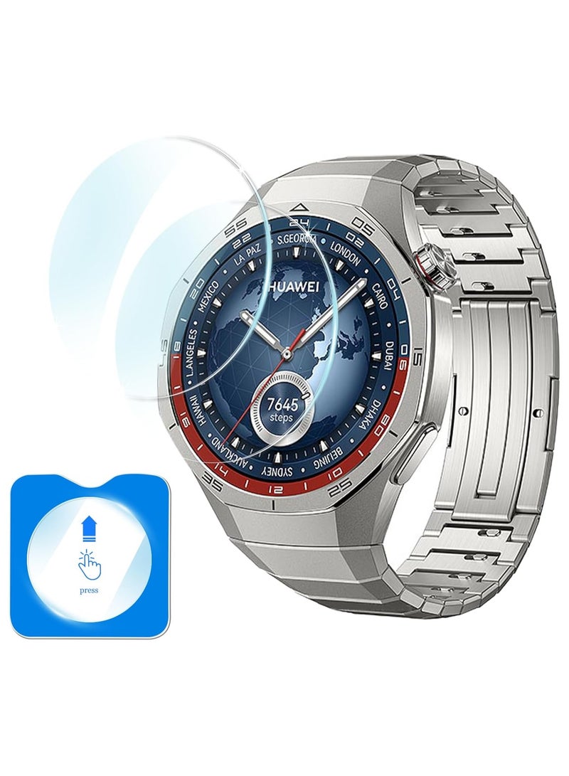 2 Pack Tempered Glass Screen Protector, [99.99% HD Clear] [9H Hardness] [film Friendly] for HUAWEI WATCH GT5 pro 46mm  Tempered film Glass  - Image 1