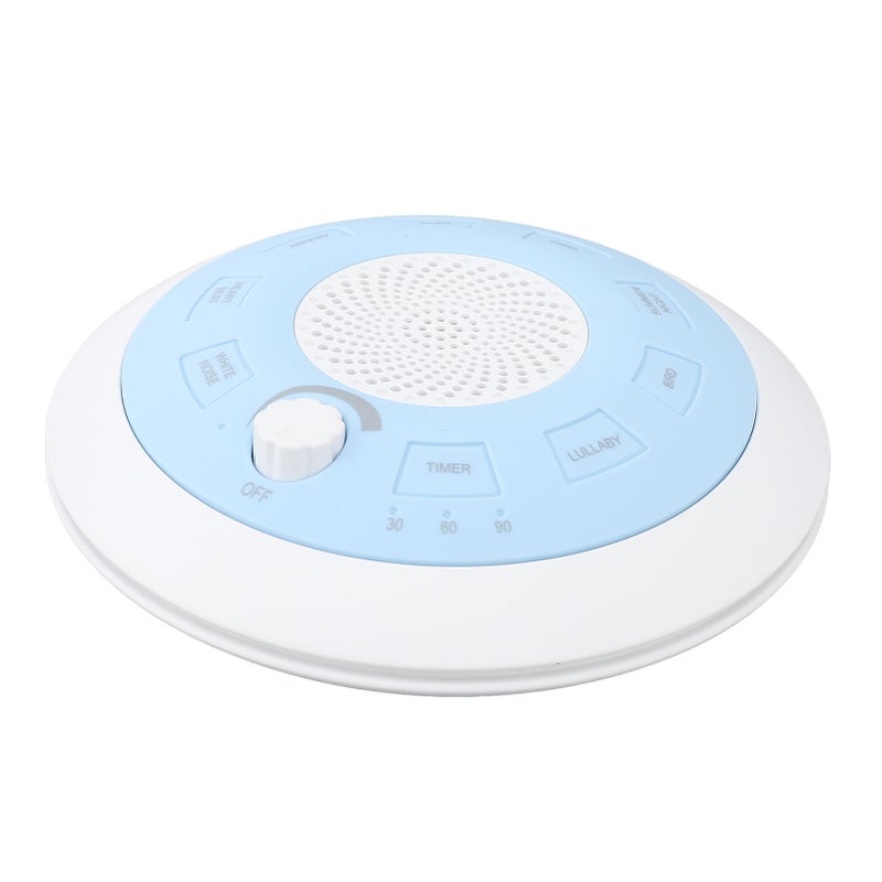 White Noise Machine: Blue ABS Silicone Build, 8 Natural Sounds - Auto Off Timer 15/30/60 Min, USB Rechargeable Portable Sound Machine for Baby Sleep, Home, Office, Travel - Image 3