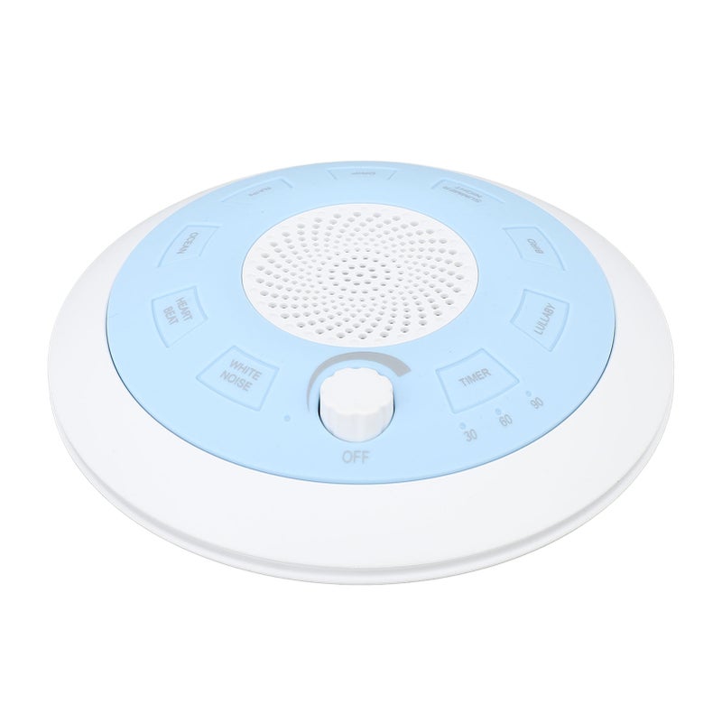 White Noise Machine: Blue ABS Silicone Build, 8 Natural Sounds - Auto Off Timer 15/30/60 Min, USB Rechargeable Portable Sound Machine for Baby Sleep, Home, Office, Travel - Image 4
